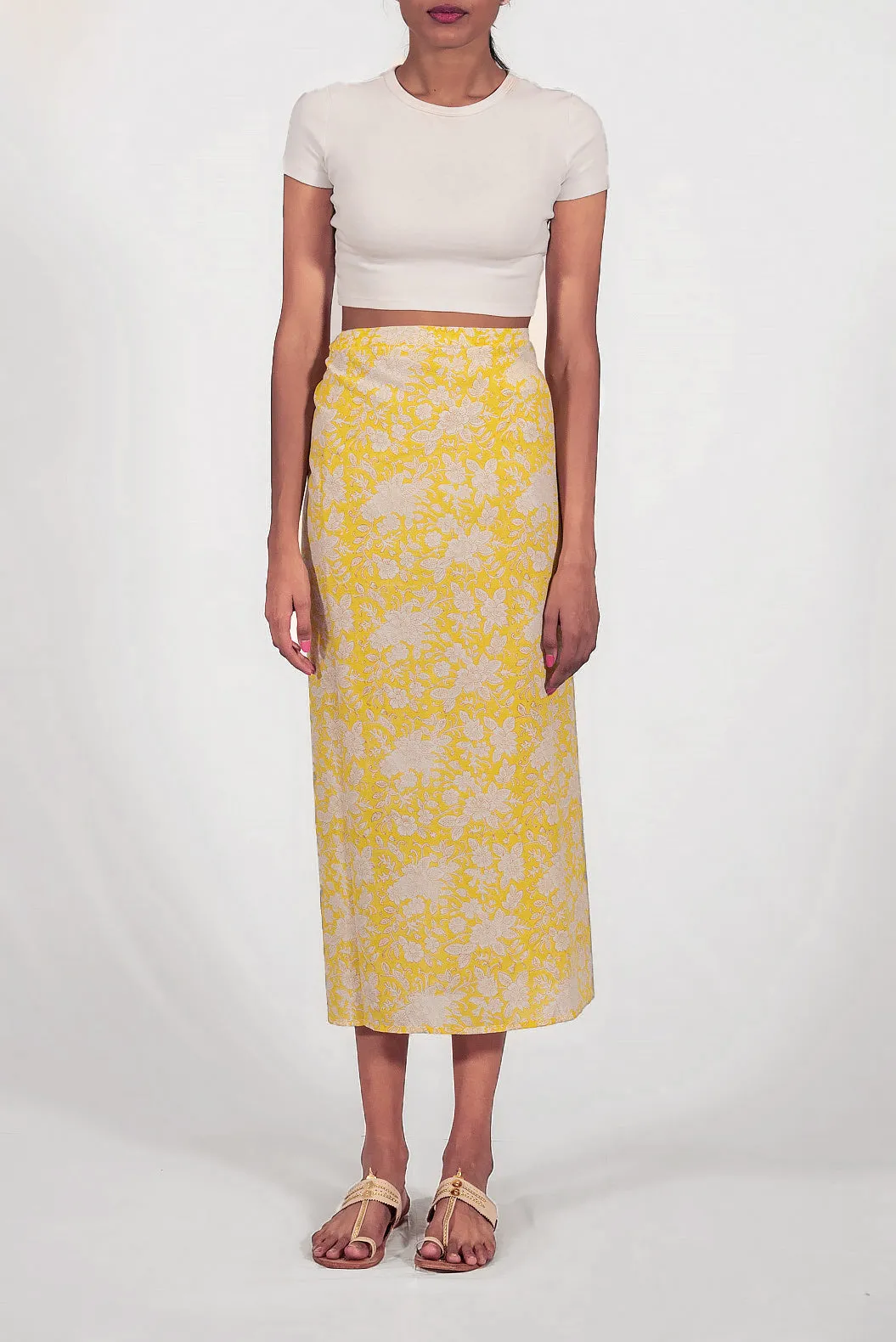 Jaipur Wrap Skirt (Yellow)