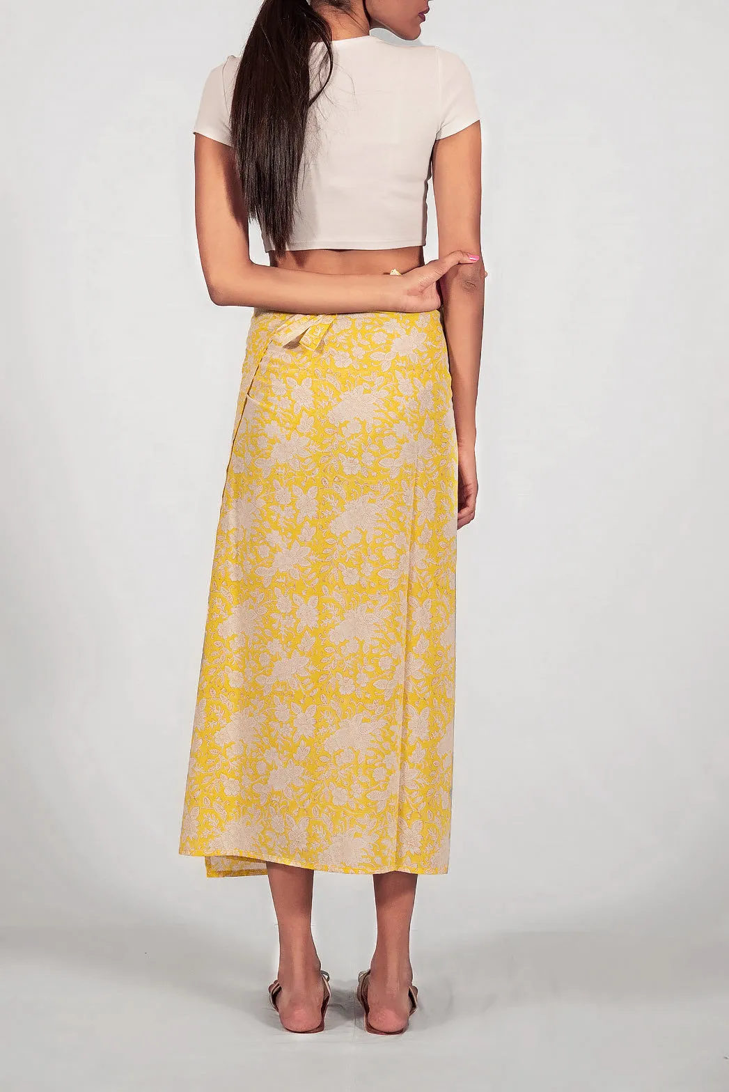 Jaipur Wrap Skirt (Yellow)