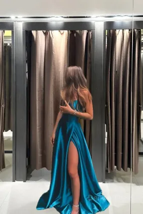 kamahe A-Line Simple Stunning Long Prom Dresses Formal Evening Gowns