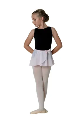 Kids Danznmotion Mock Wrap Georgette Skirt