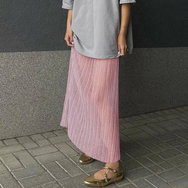 Long Hollow Sexy Waist Out See Club Fashion Through High Skirt