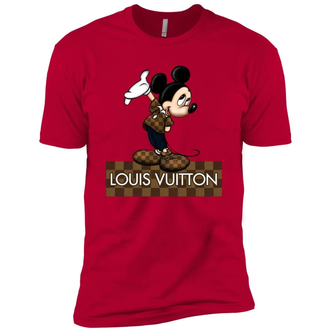 Louis Vuitton Mickey T-shirt Men Short Sleeve T-Shirt