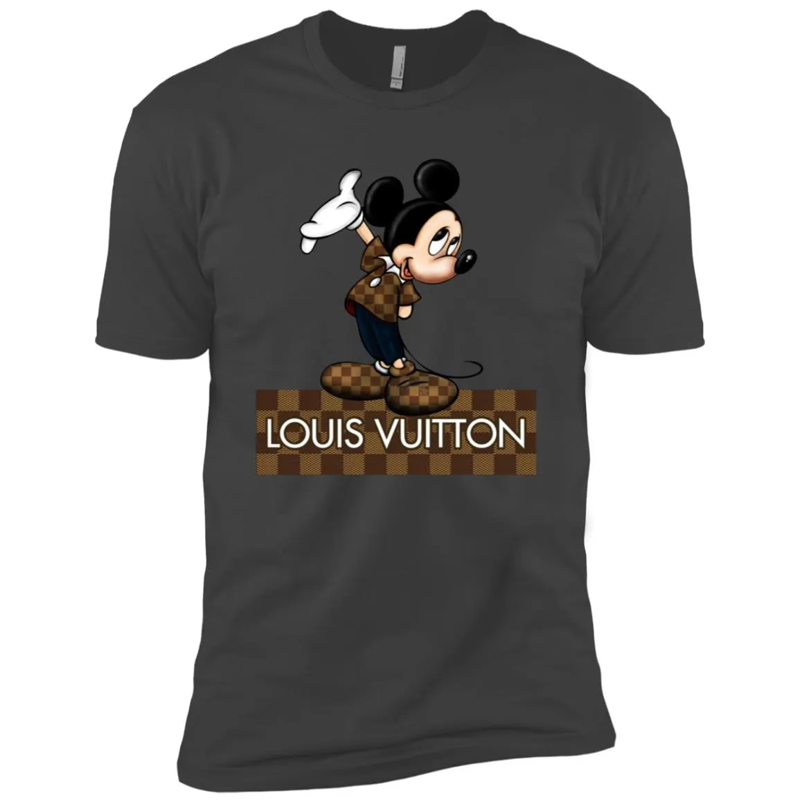Louis Vuitton Mickey T-shirt Men Short Sleeve T-Shirt