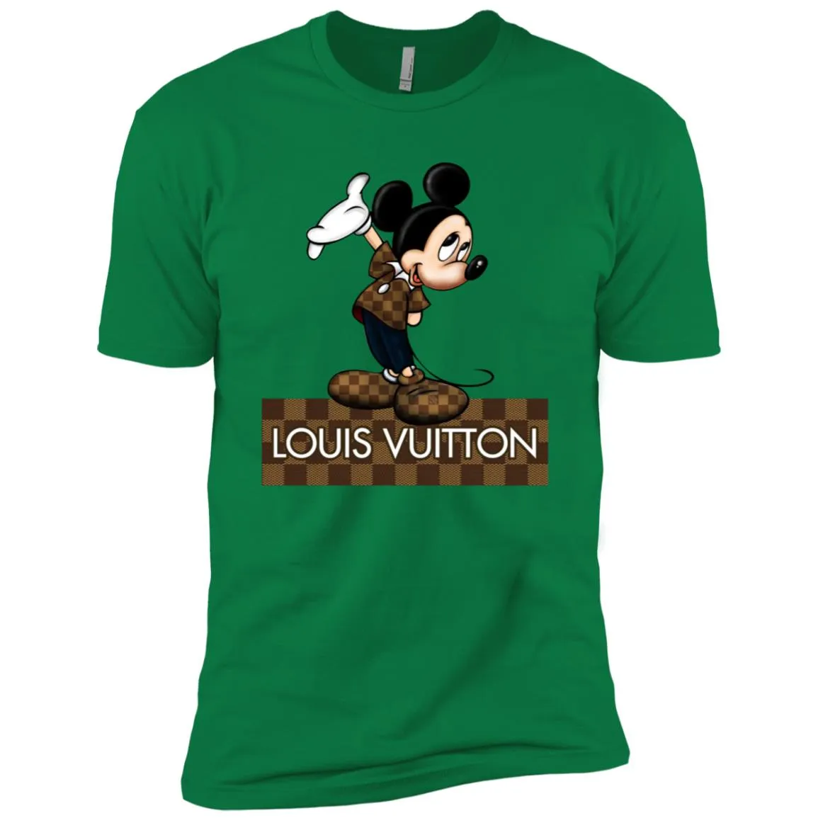 Louis Vuitton Mickey T-shirt Men Short Sleeve T-Shirt