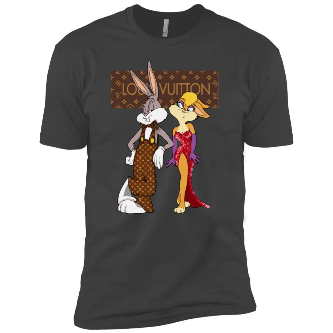 Louis Vuitton Rabbit Love Family T-shirt Men Short Sleeve T-Shirt