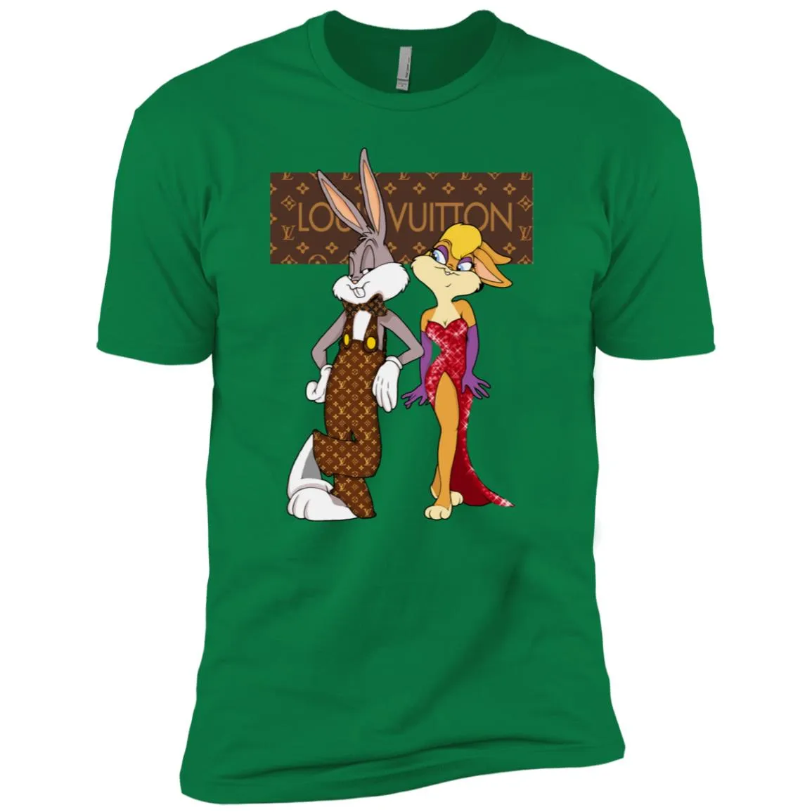 Louis Vuitton Rabbit Love Family T-shirt Men Short Sleeve T-Shirt