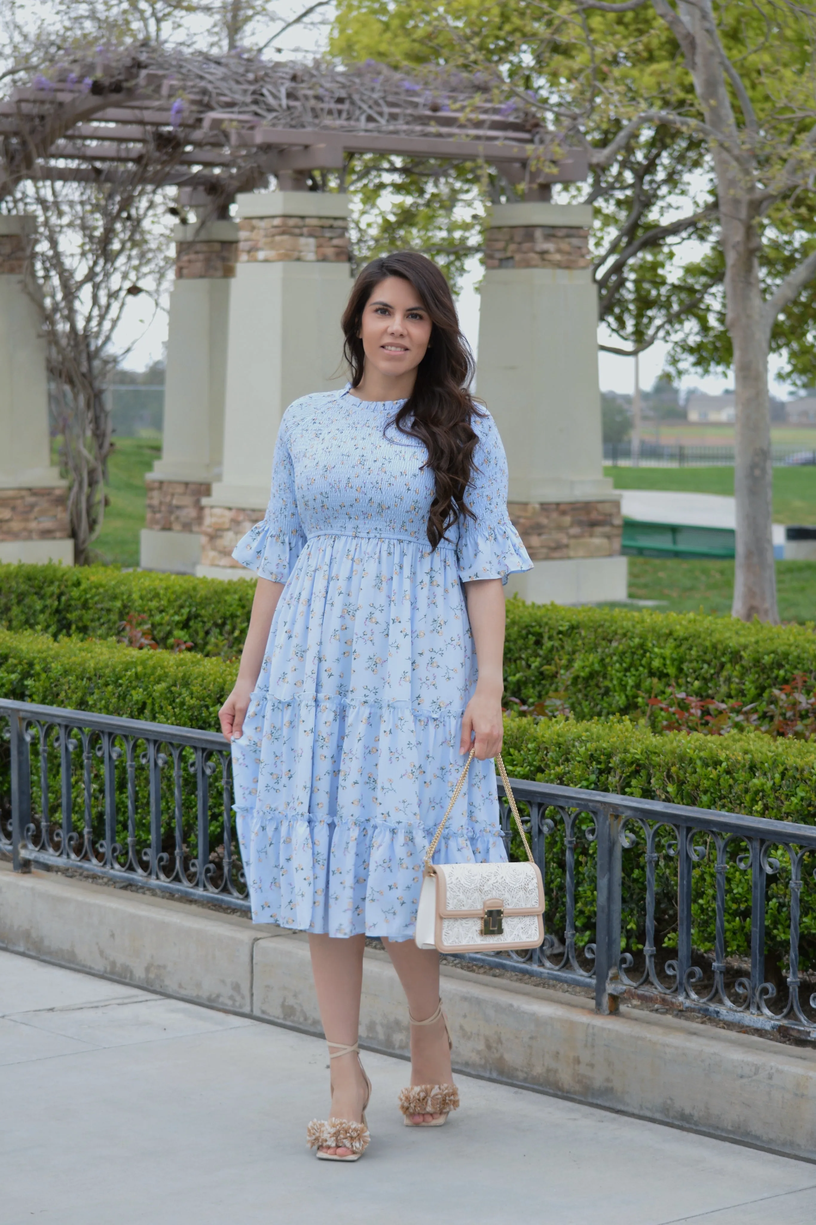 Maeve Blue Floral Dress