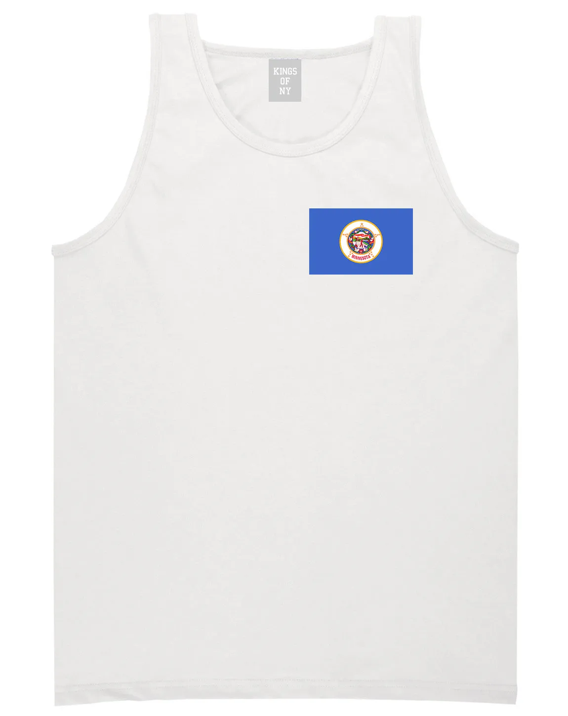 Minnesota State Flag MN Chest Mens Tank Top T-Shirt