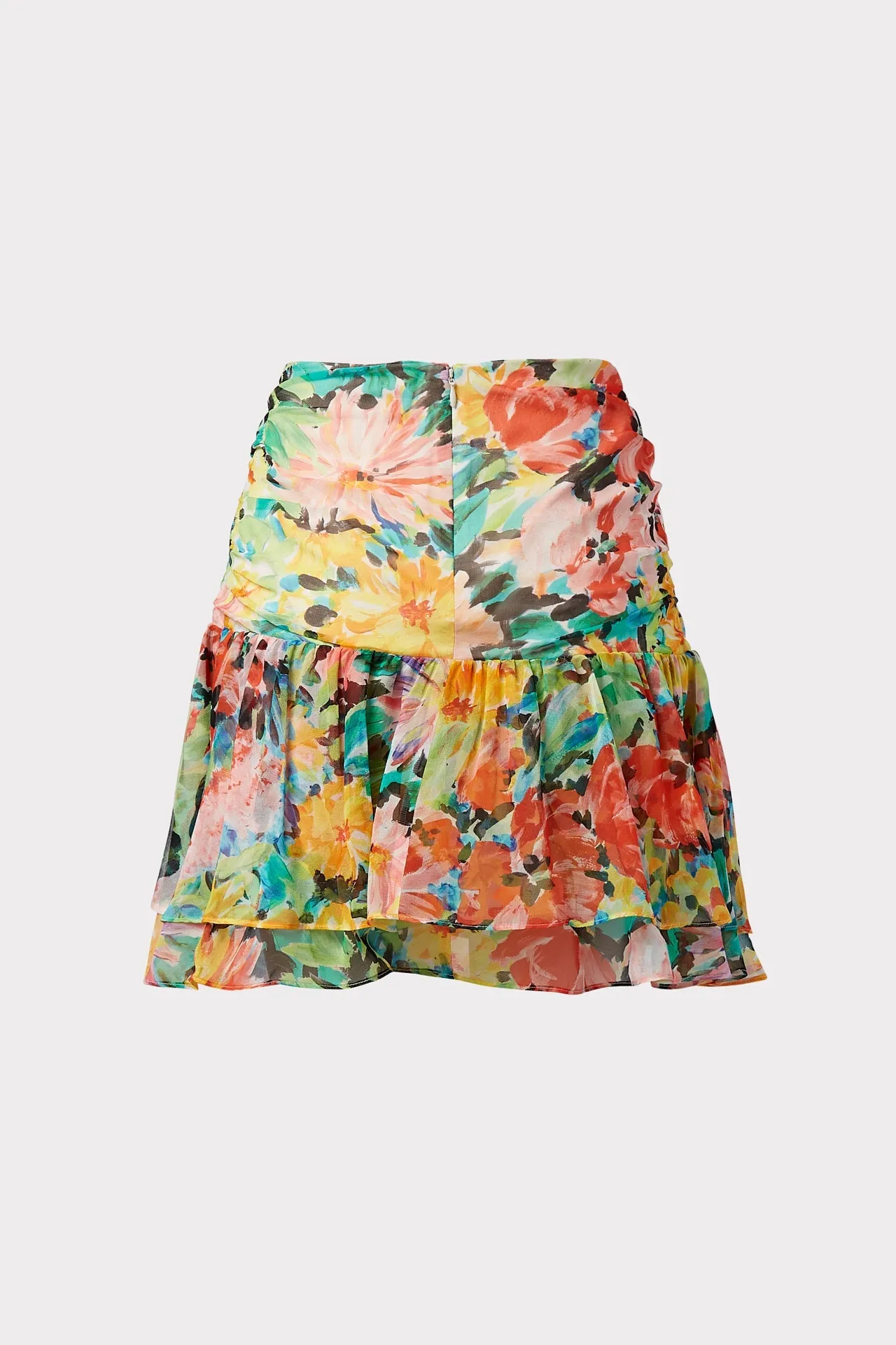 Mira Garden Floral Print Skirt