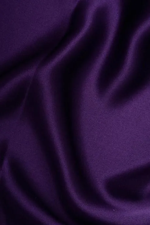 Mulberry Purple Stretch Charmeuse Fabric