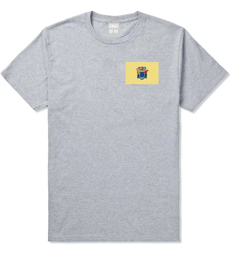 New Jersey State Flag NJ Chest Mens T-Shirt