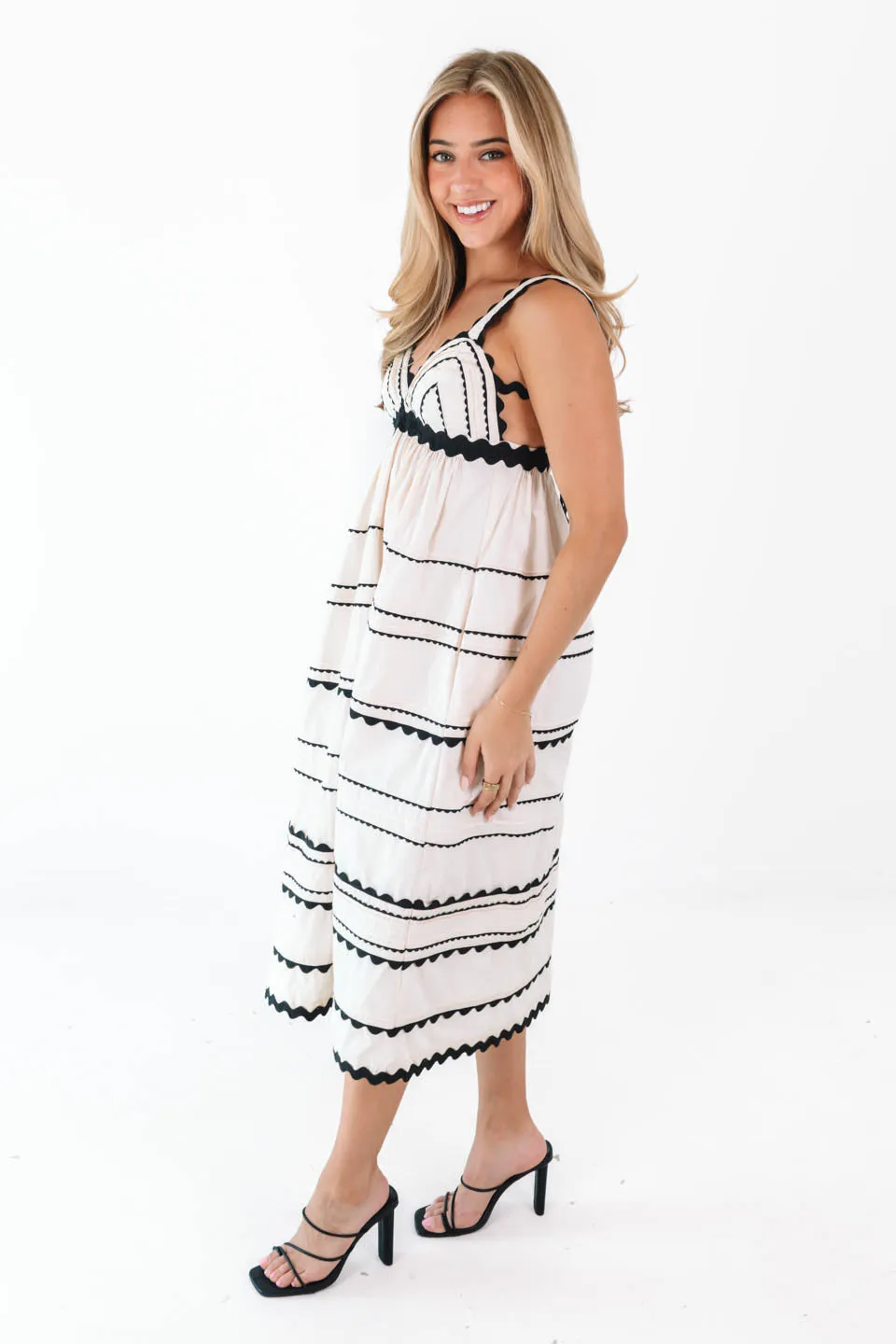 Nice To Know Midi Dress - Natural