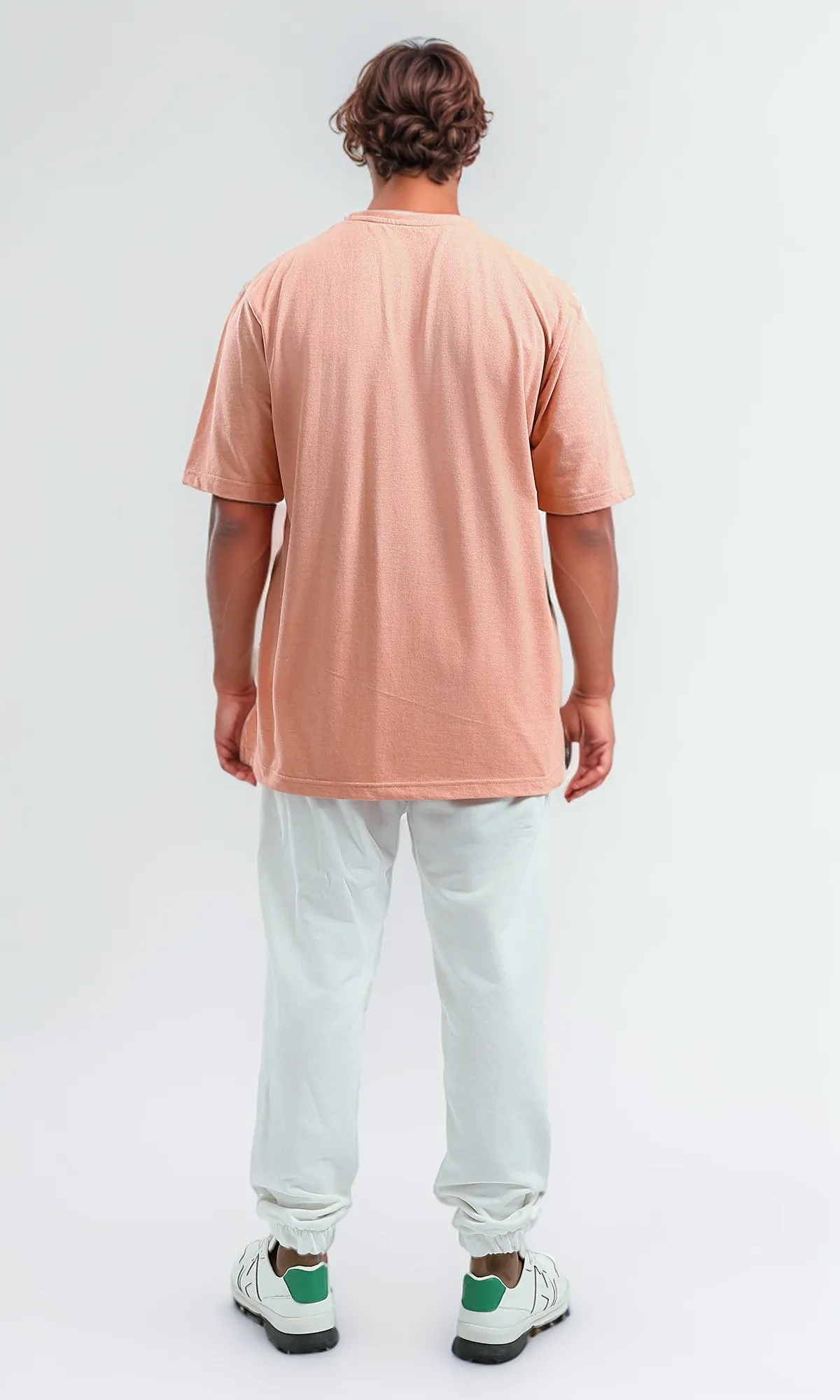 O189616 Slip On Elbow-Sleeves Basic Heather Hot Orange