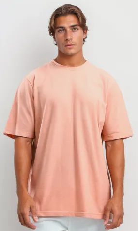 O189616 Slip On Elbow-Sleeves Basic Heather Hot Orange