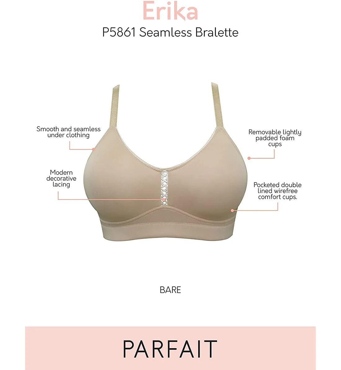 Parfait Erika Seamless Bralette (P5861) - Bare