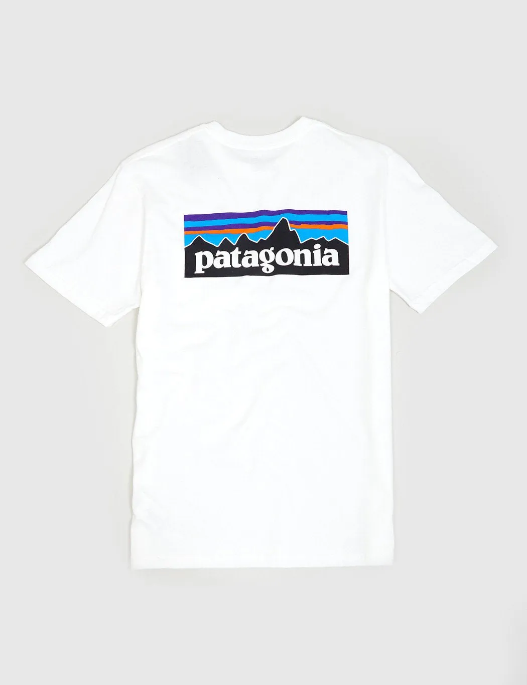 Patagonia P-6 Logo Pocket T-Shirt - White