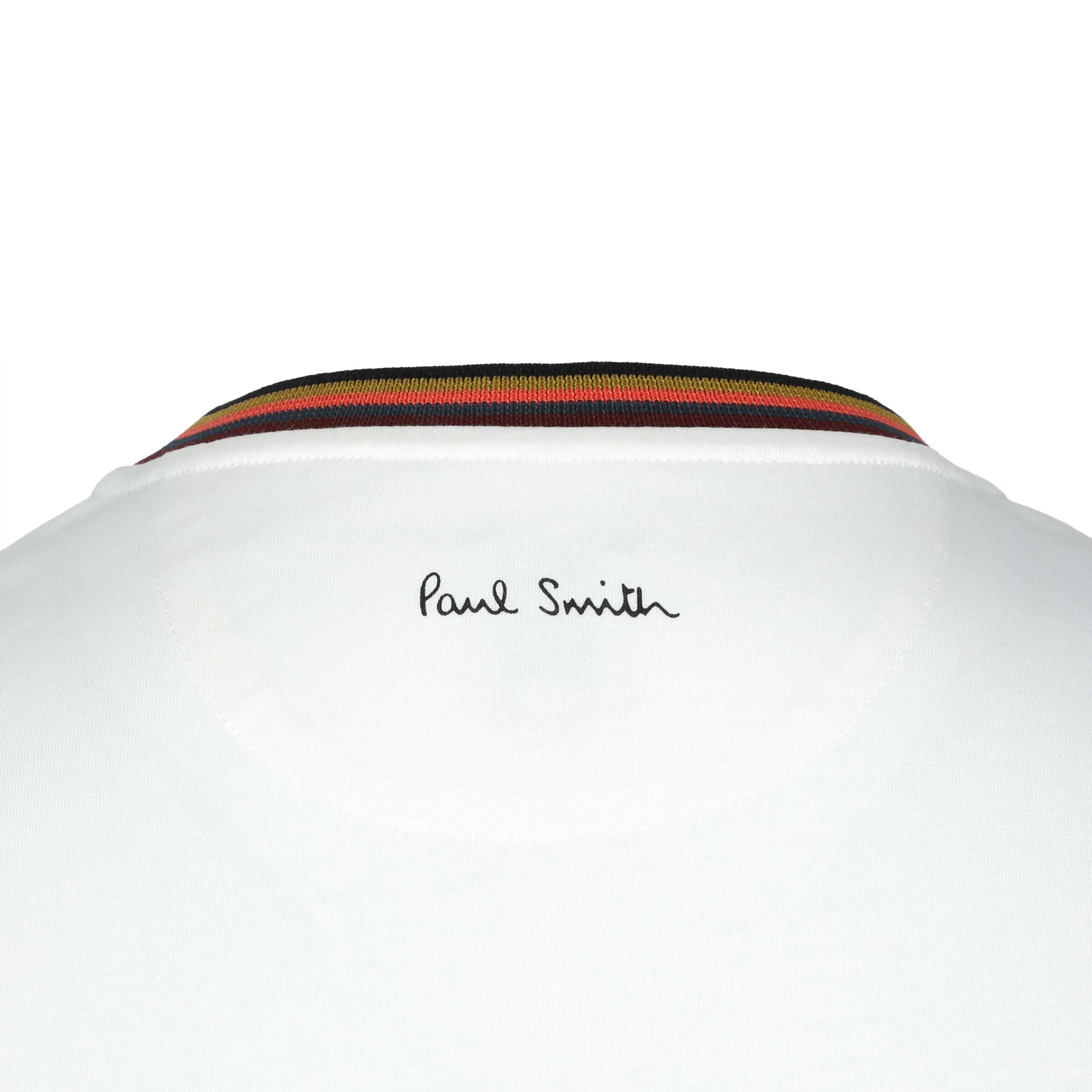 Paul Smith Stripe Rib T Shirt in White