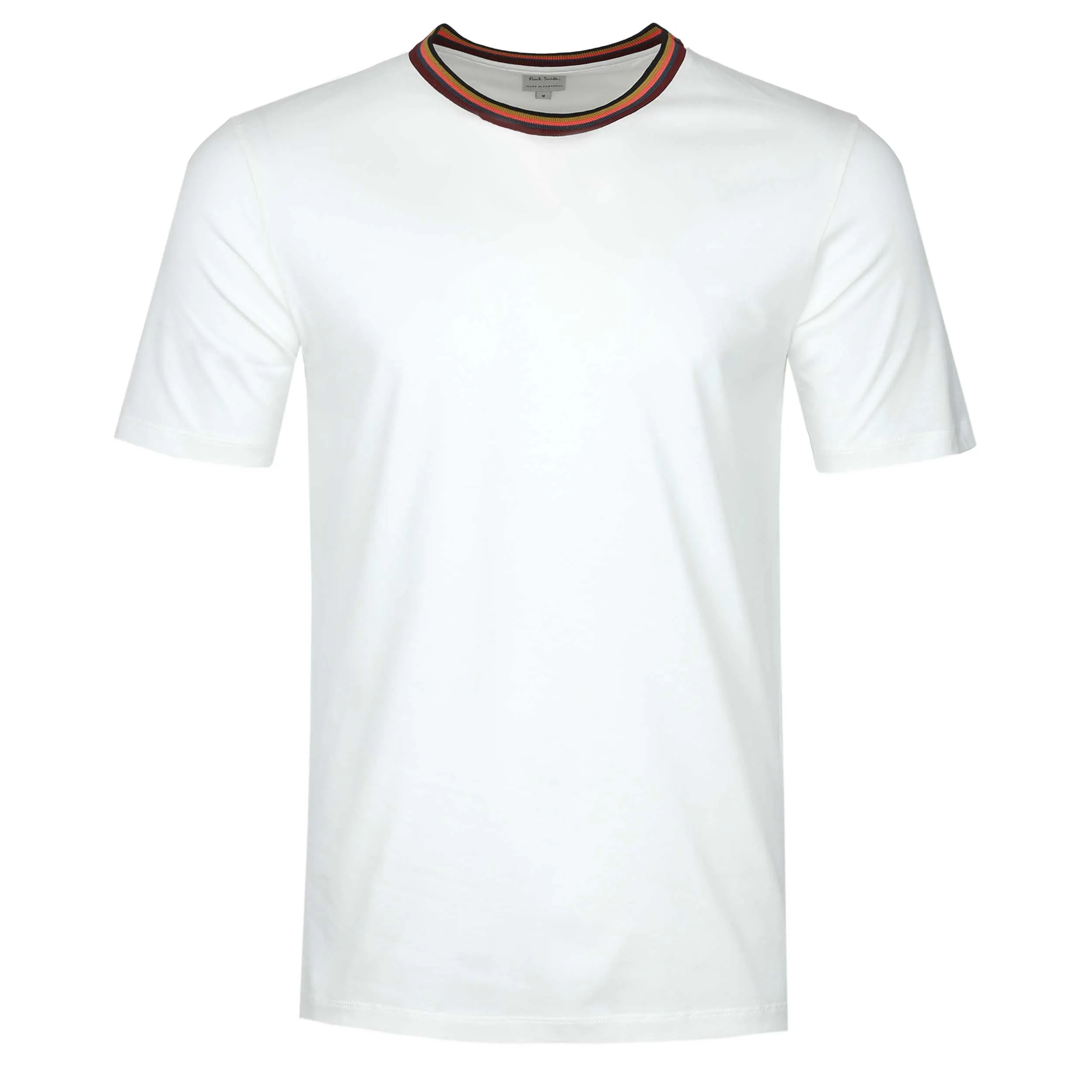 Paul Smith Stripe Rib T Shirt in White