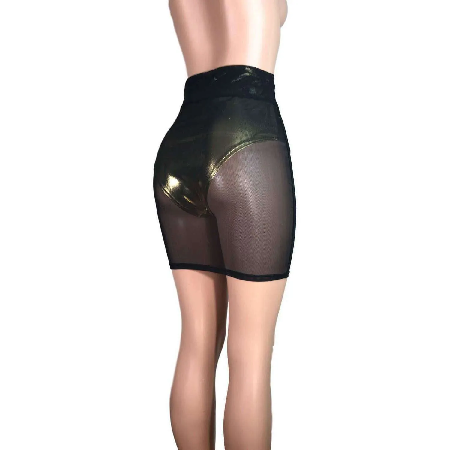 Pencil Skirt - Black Mesh