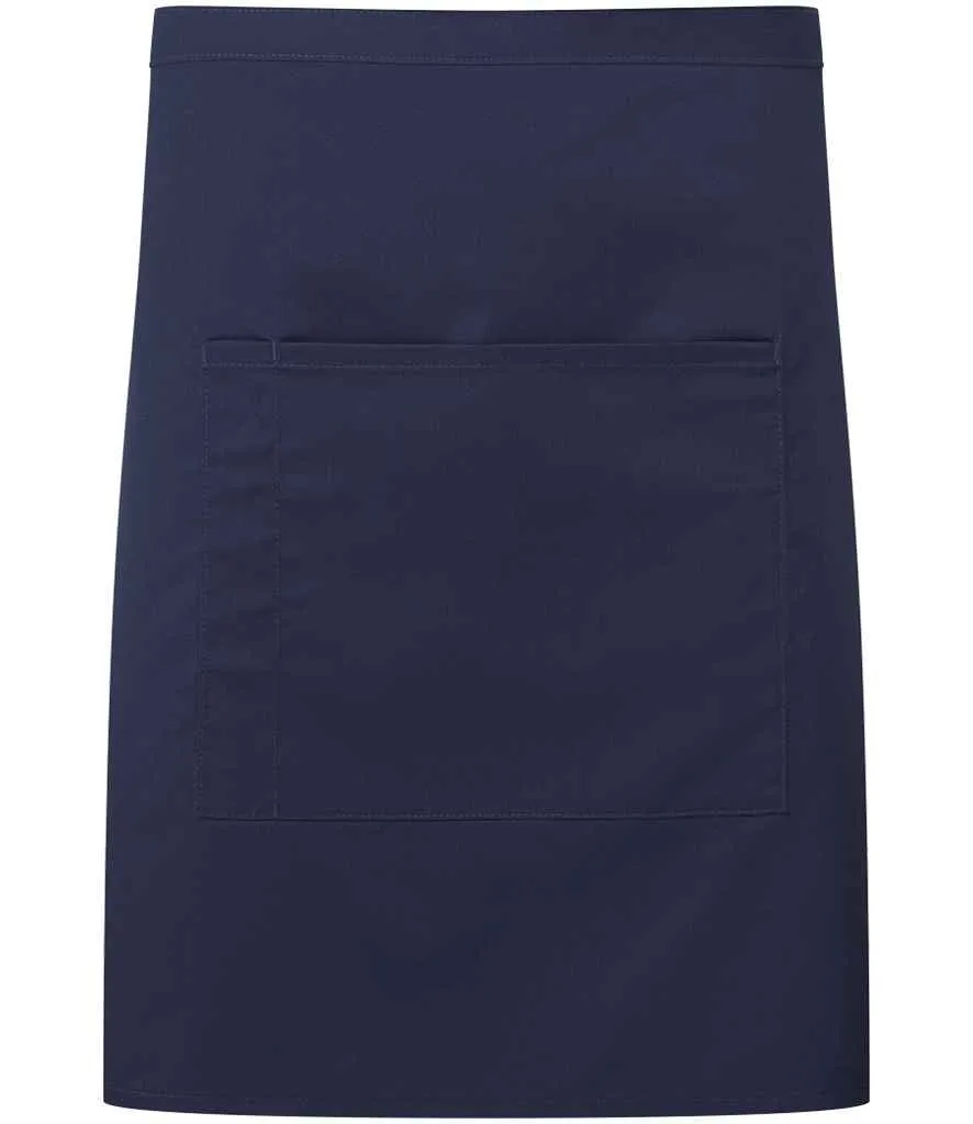Premier 'Colours' Mid Length Apron with Pocket | Navy