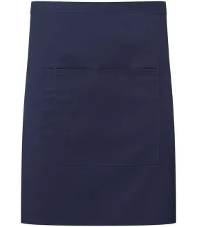 Premier 'Colours' Mid Length Apron with Pocket | Navy