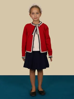 Red Top and Skirt Set
