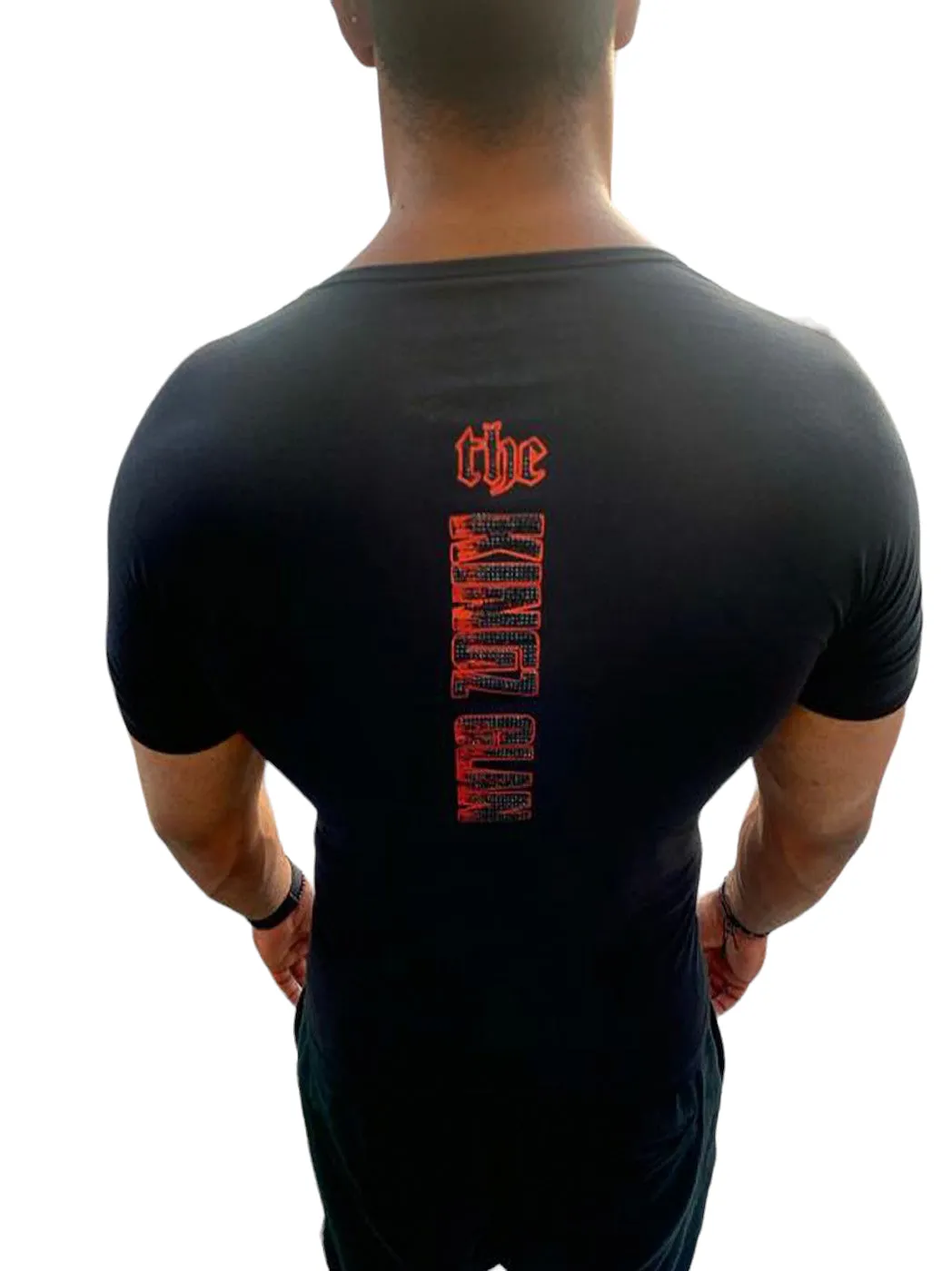 Rhinestone Men’s T-shirt BLACK #4010