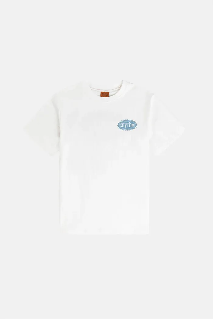 Rhythm Ritmo Printed Vintage SS T Shirt - VINTAGE WHITE