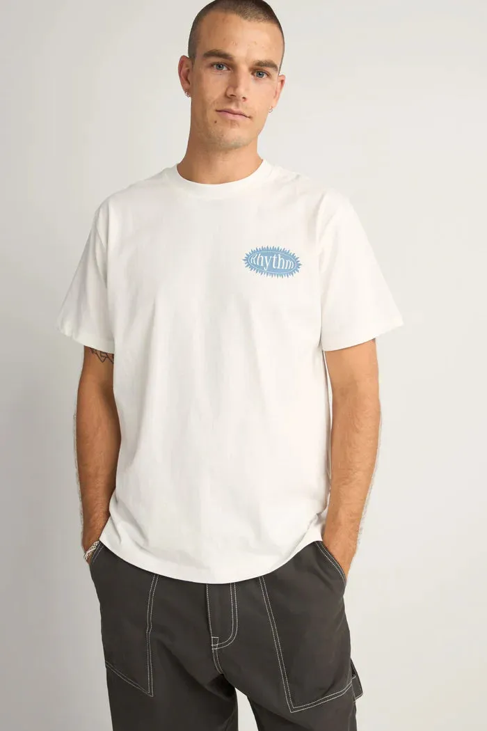 Rhythm Ritmo Printed Vintage SS T Shirt - VINTAGE WHITE