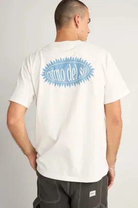 Rhythm Ritmo Printed Vintage SS T Shirt - VINTAGE WHITE