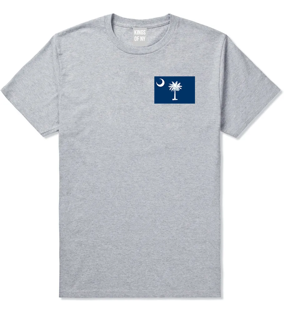 South Carolina State Flag SC Chest Mens T-Shirt