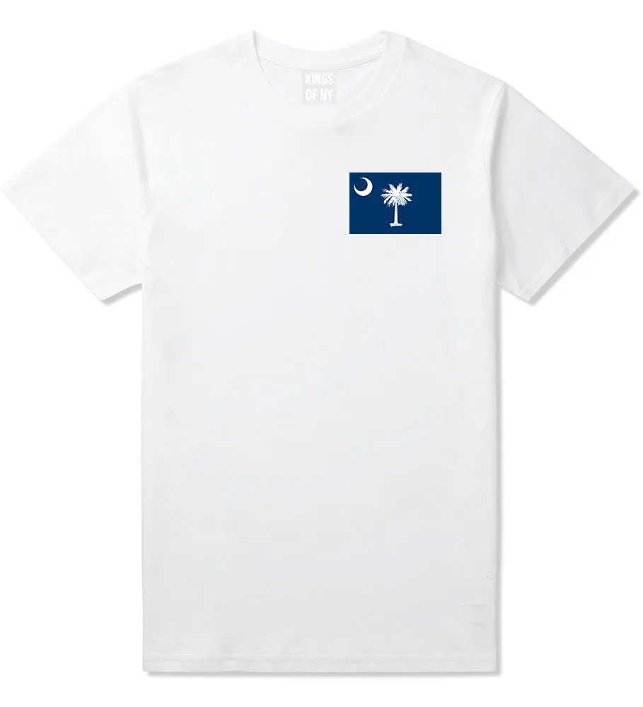 South Carolina State Flag SC Chest Mens T-Shirt