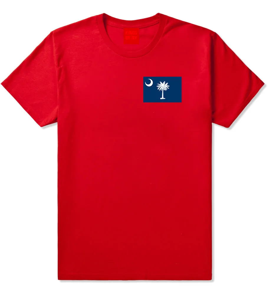 South Carolina State Flag SC Chest Mens T-Shirt