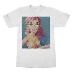 T-Shirt - barbie pink hair