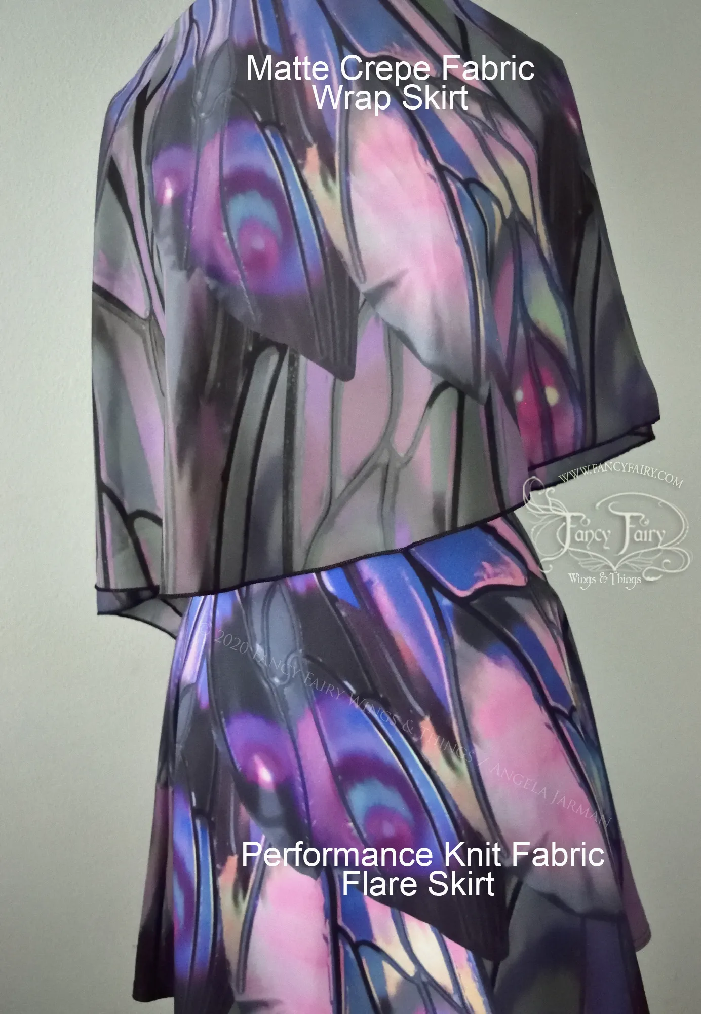 Unseelie Ellette Fairy Wing Wrap Skirt Made to Order