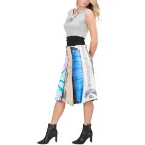 Upcycled Long Bell Skirt