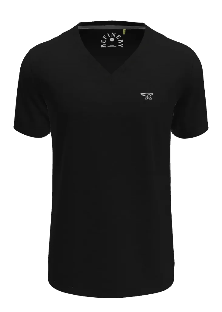 V-Neck T-Shirt _ 145358 _ Black