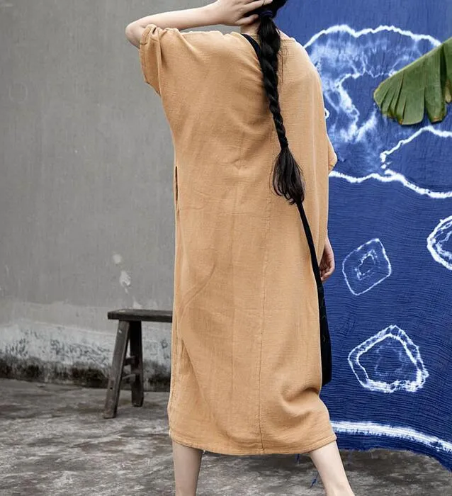 V Neck Women Dresses Casual Loose Women Dresses SSM97215