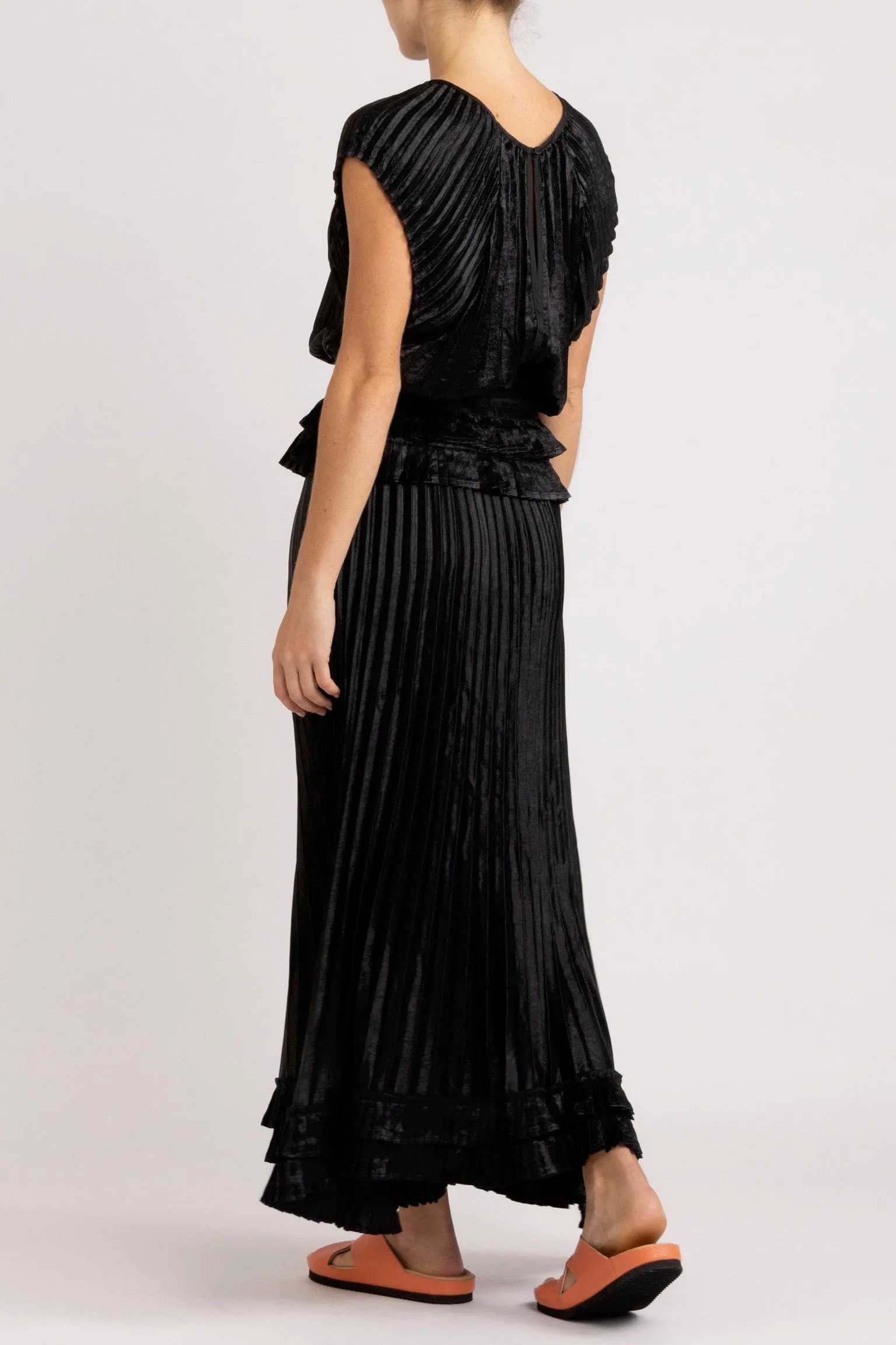Wanda Pleated LaméTop