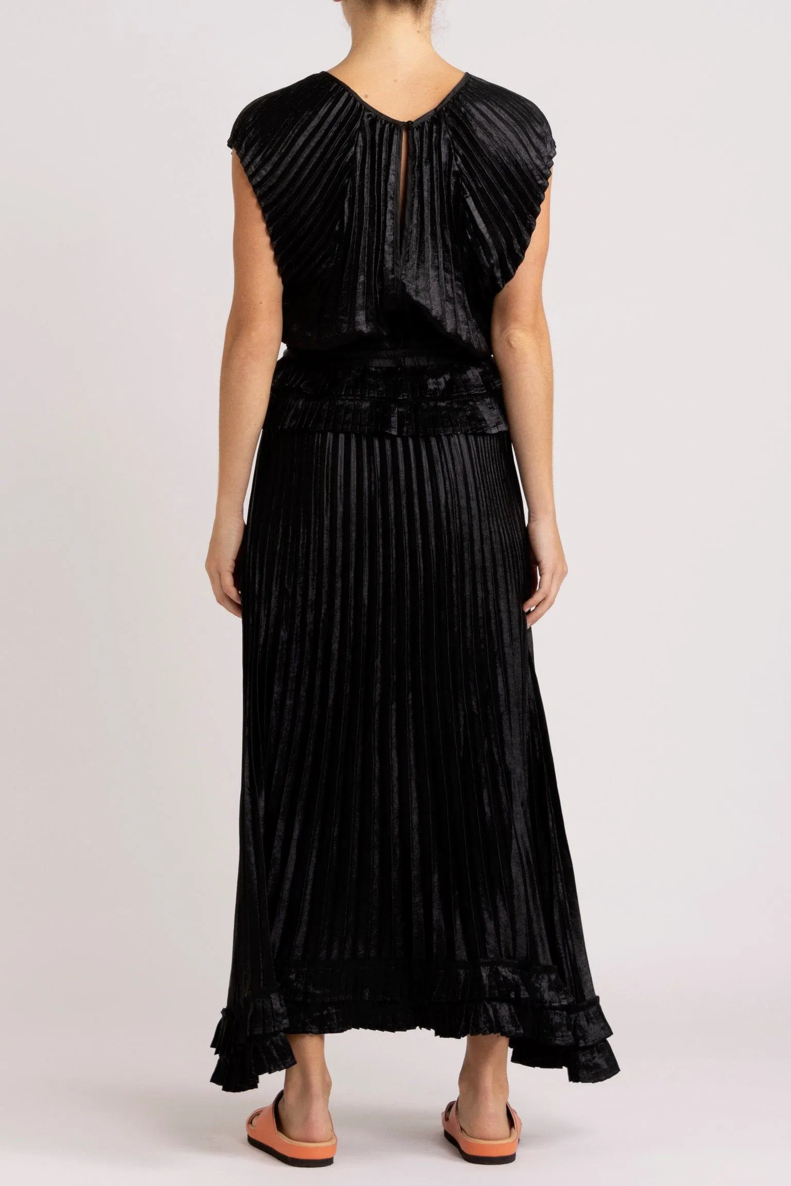 Wanda Pleated LaméTop