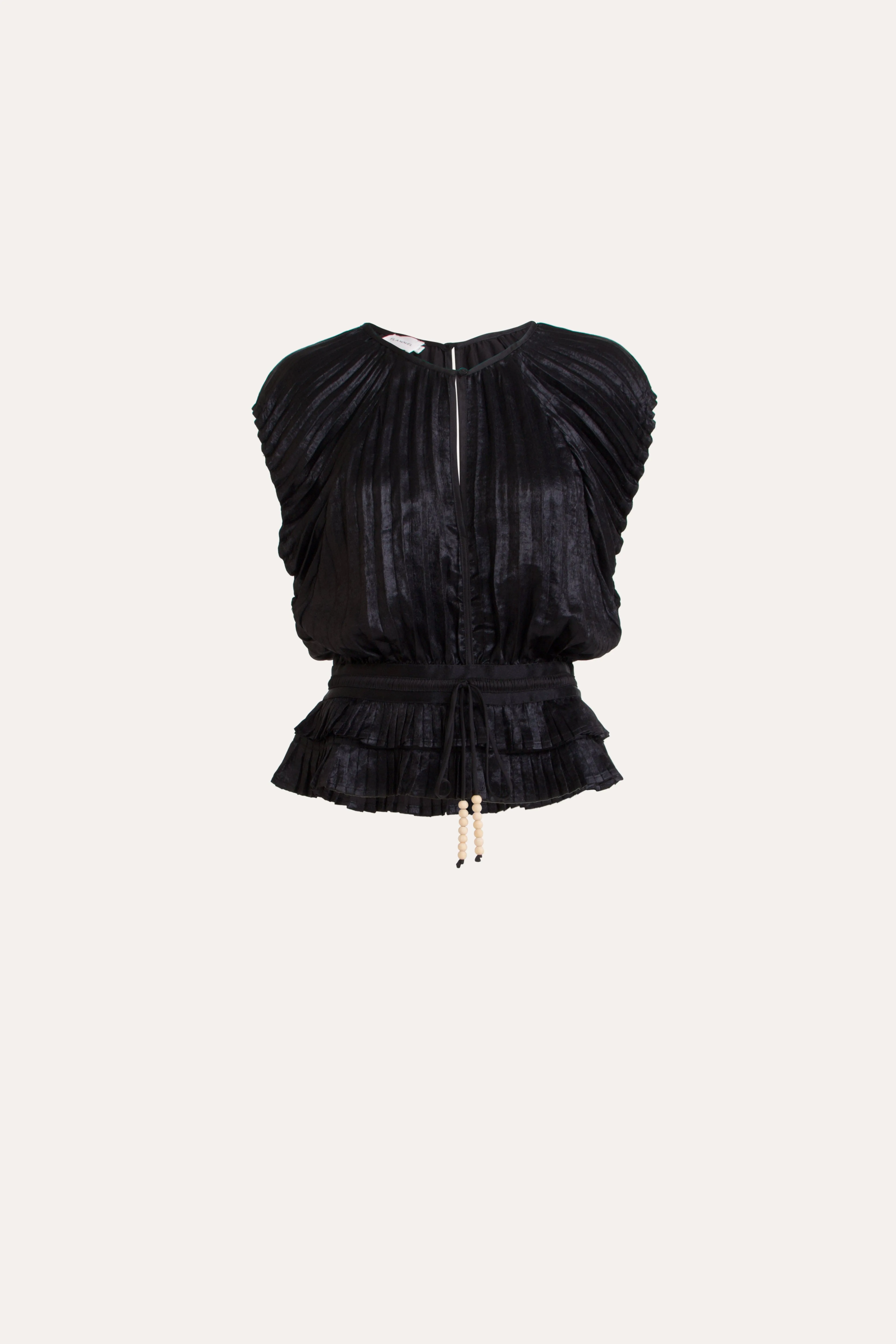 Wanda Pleated LaméTop
