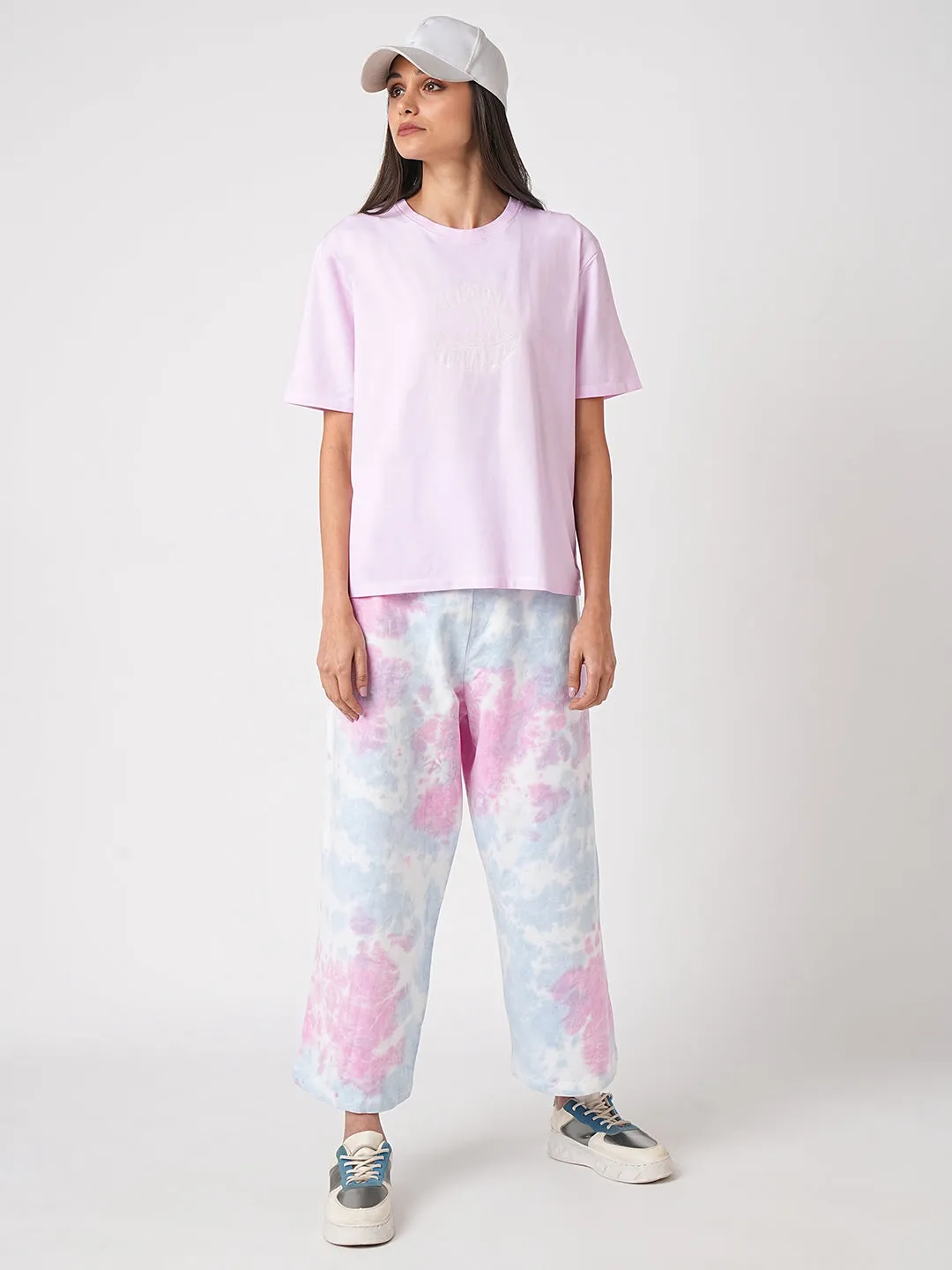 WOMEN LILAC COLD DYE T-SHIRT