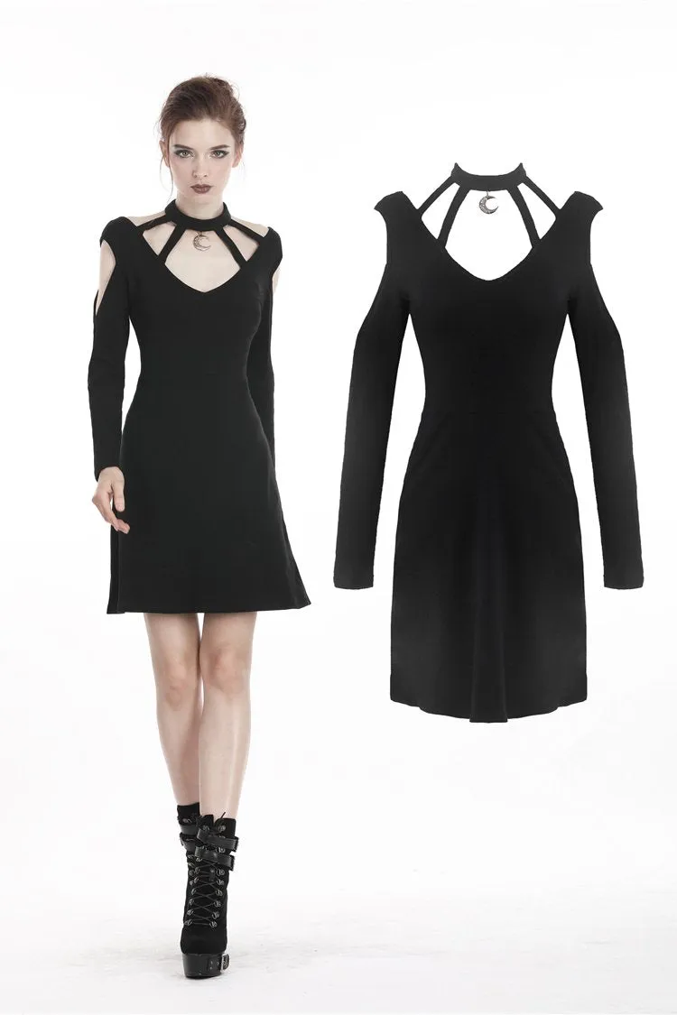Women punk daily wear moon dress DW285
