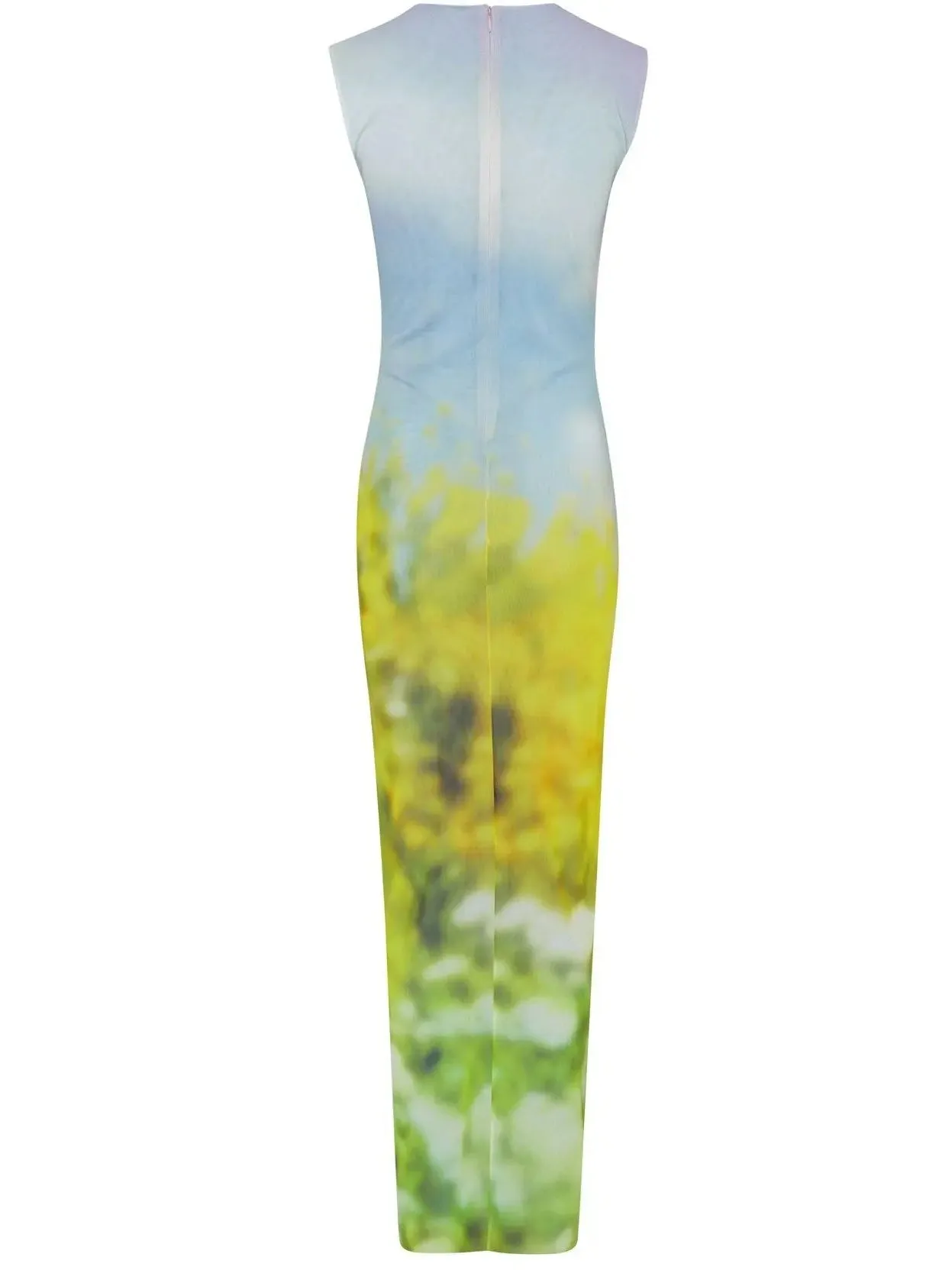 Women’s Column Dress In Blurred Print