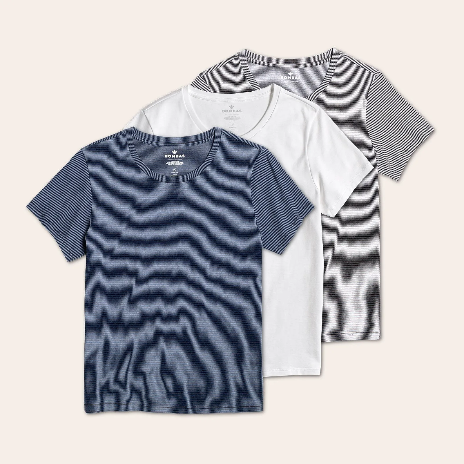 Women's Pima Cotton Crew Neck T-Shirt 3-Pack