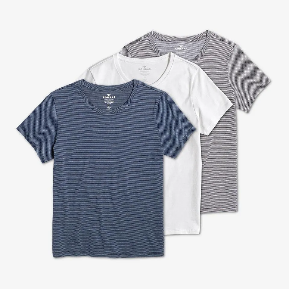 Women's Pima Cotton Crew Neck T-Shirt 3-Pack