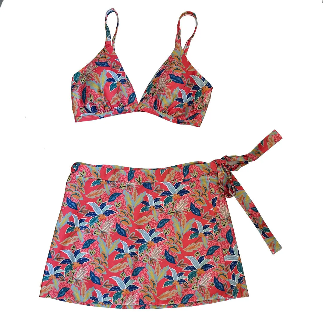 Women's Vintage Beach Skirt: Pink Paradise